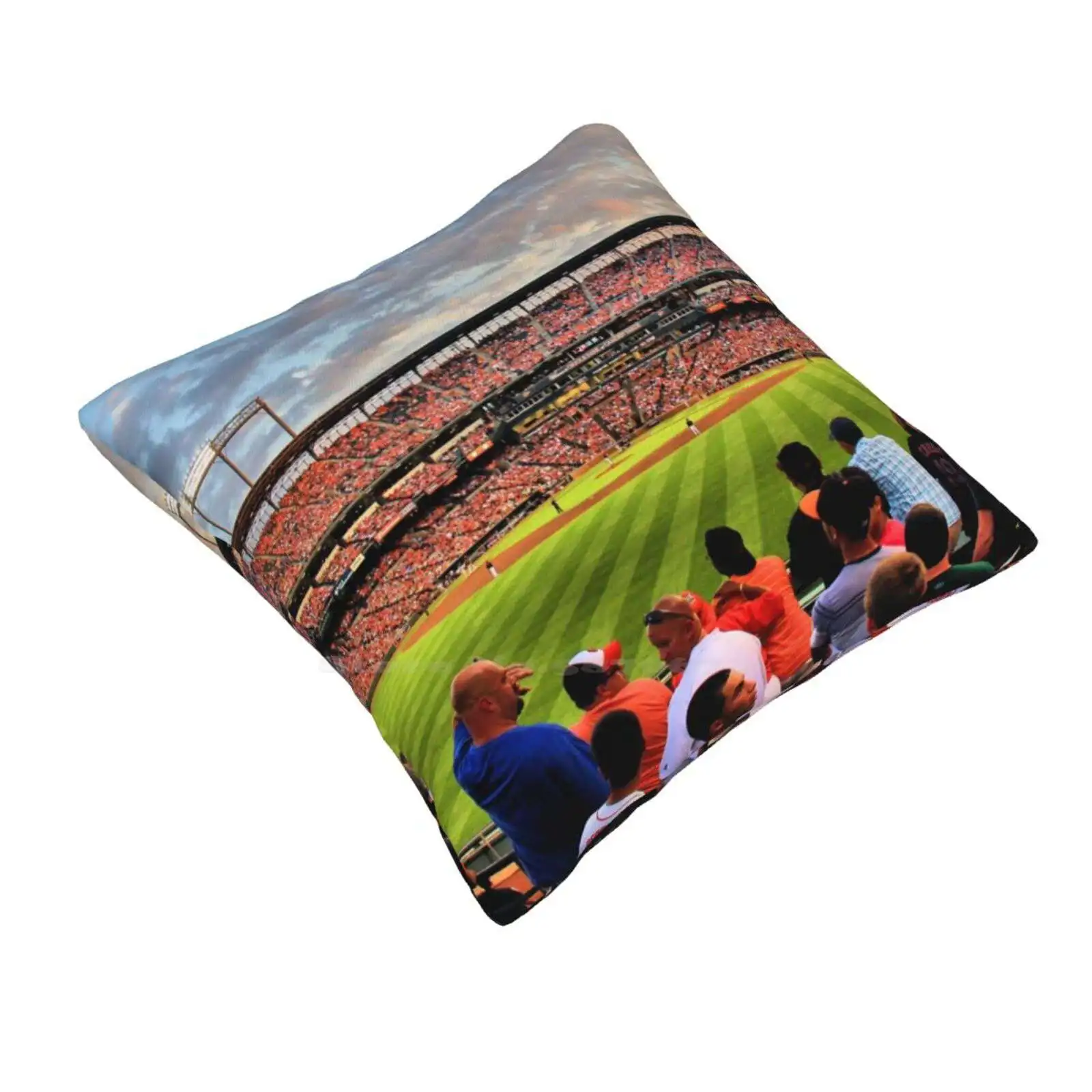 Birdland Stadium Soft Comfortable Pillowcase Maryland Birdland Stadium Camden Yards Ripken Sports Black Orange Season Team