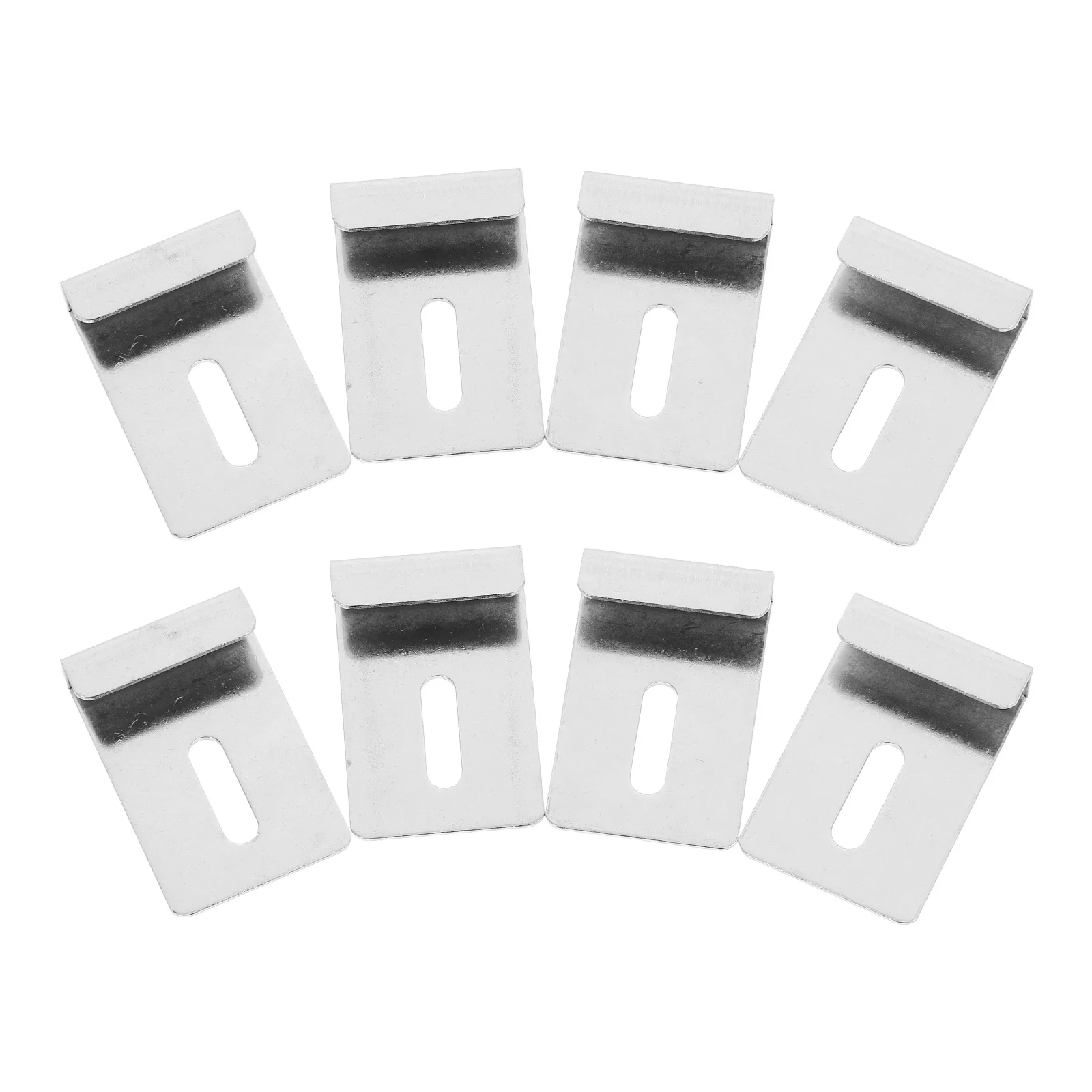 

8Pcs Mirror Clips Glass Mounting Wall Holder Strong Sturdy Brackets for Bathroom Mirror Shelf Clamp Decorative Space Saving