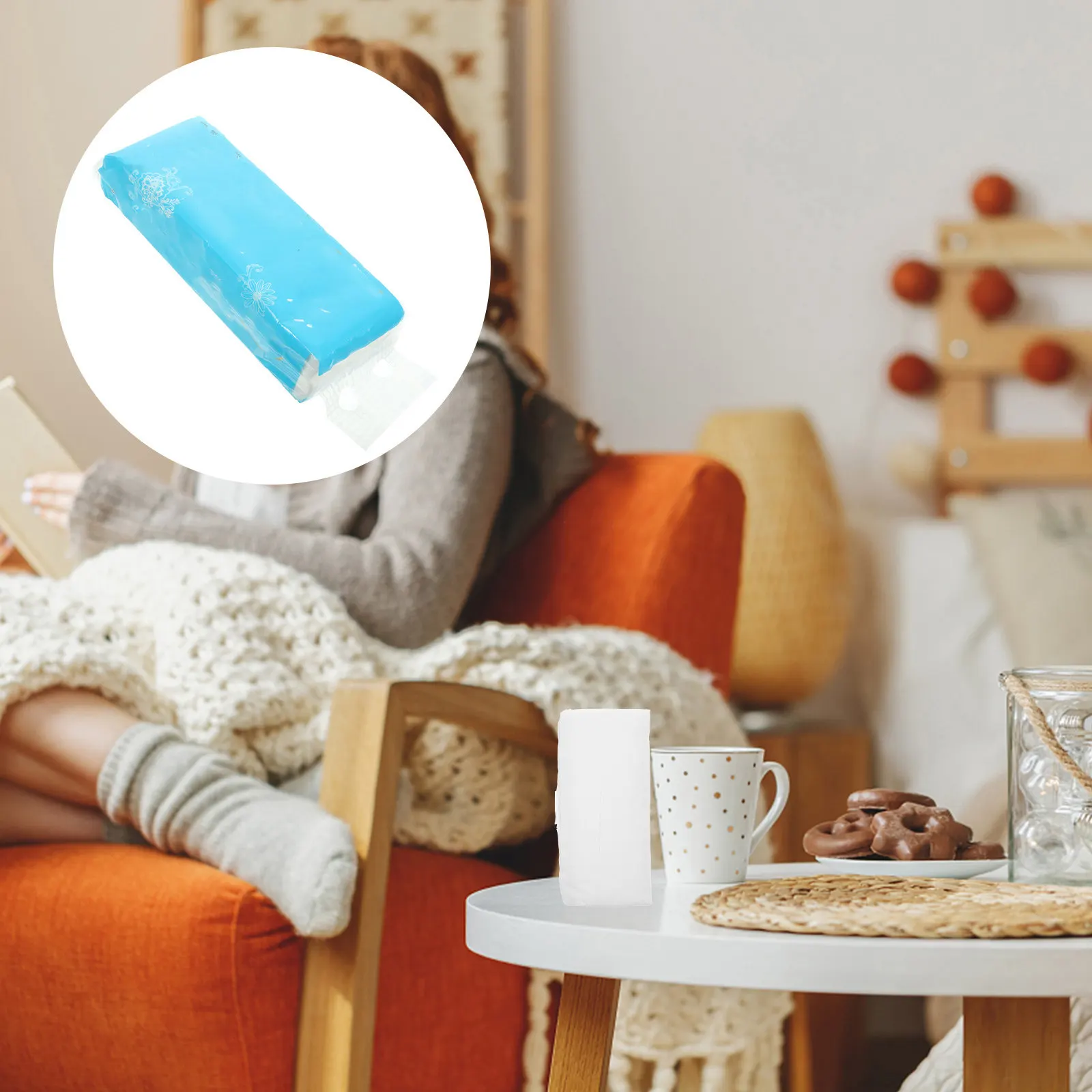 12 Rolls Coreless Household Toilet Paper 5-Layer Roll Paper Absorbent Soft Strong for Home Office Hotel Bathroom Use