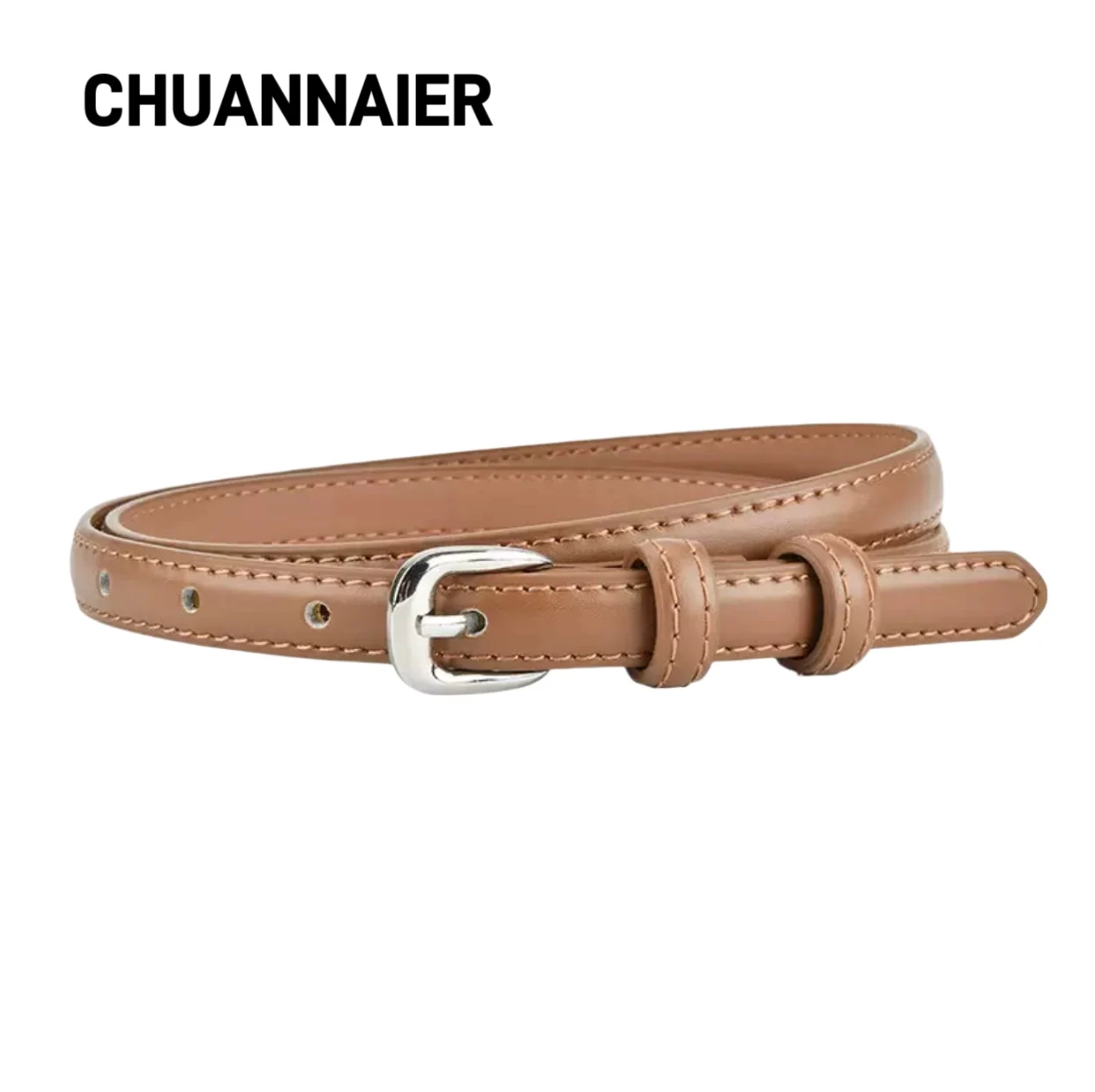 

New retro genuine leather belt for women, minimalist, high-end, versatile, decorative, suit pants belt, high-end, women's thin