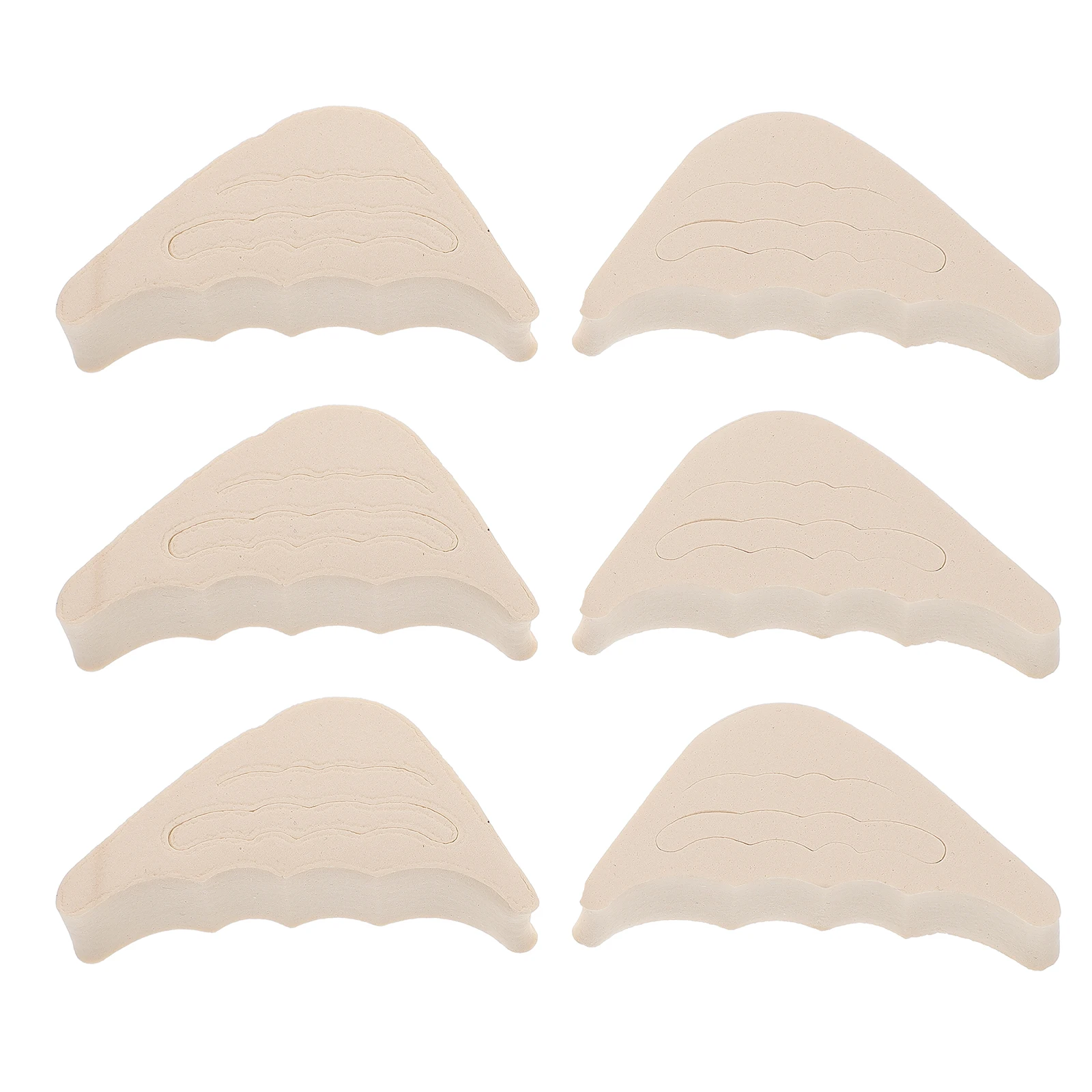 

6pcs 6 Pairs Toe Protection Pad High-quality Sponge Cushions for High Heels Inserts Non-slip Unisex Shoe Filler Forefoot Pads