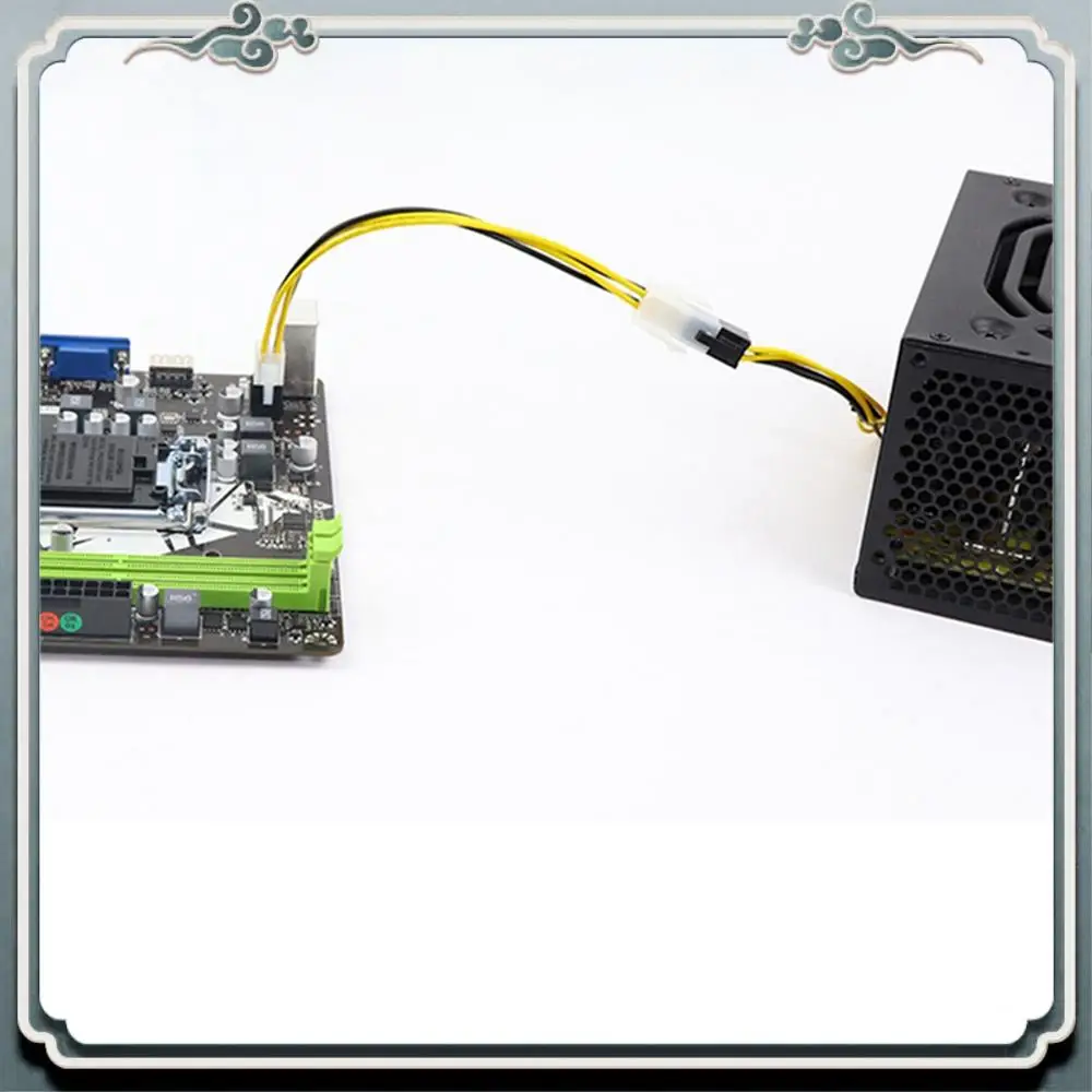 Premium 20Cm 4Pin Power ATX 4 Pin Male To Female PC CPU Power Supply Extension Cable 4Pin Connector Adapter For Motherboard