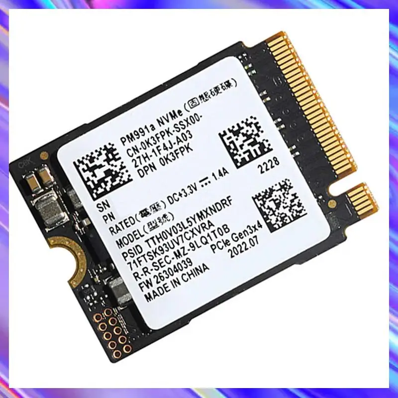 

2X For SAMSUNG PM991A 1TB M.2 2230 30Mm Nvme Pcie SSD For Steam Deck/ Surface Pro For Dell/HP/Lenovo/Laptop