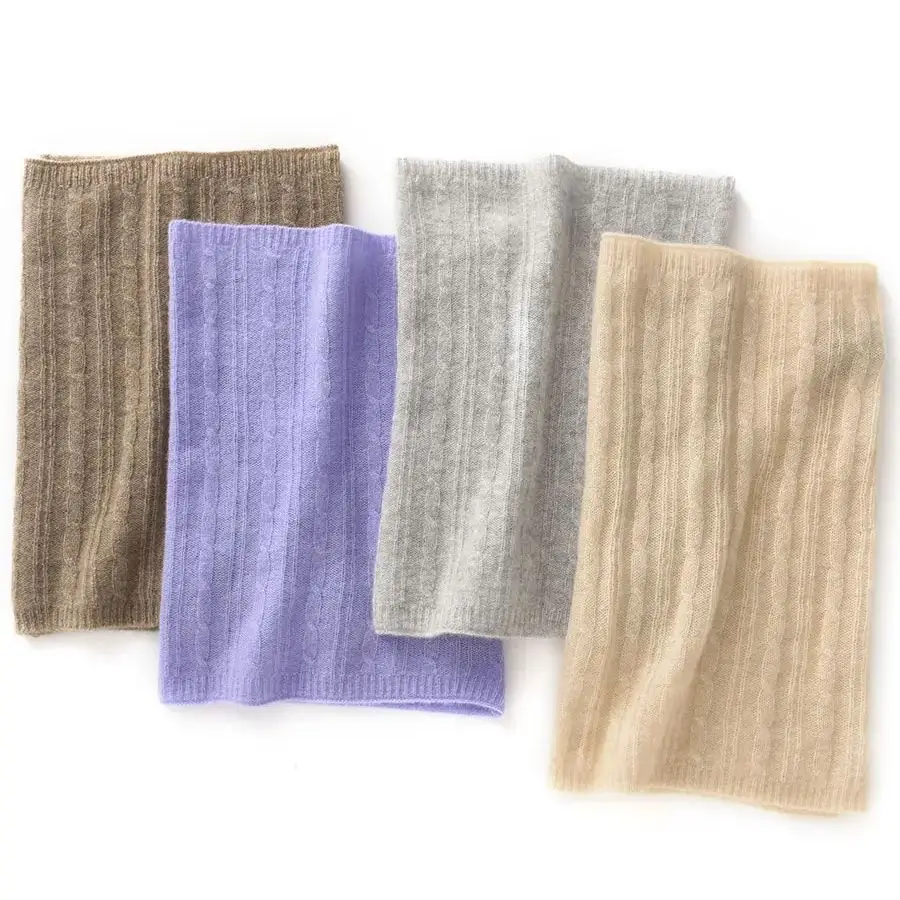 

Грелка для шеи из 100% чистого кашемира для мужчин и женщин, зимний утолщенный теплый пуловер, шарф, защита от холода, защита шеи