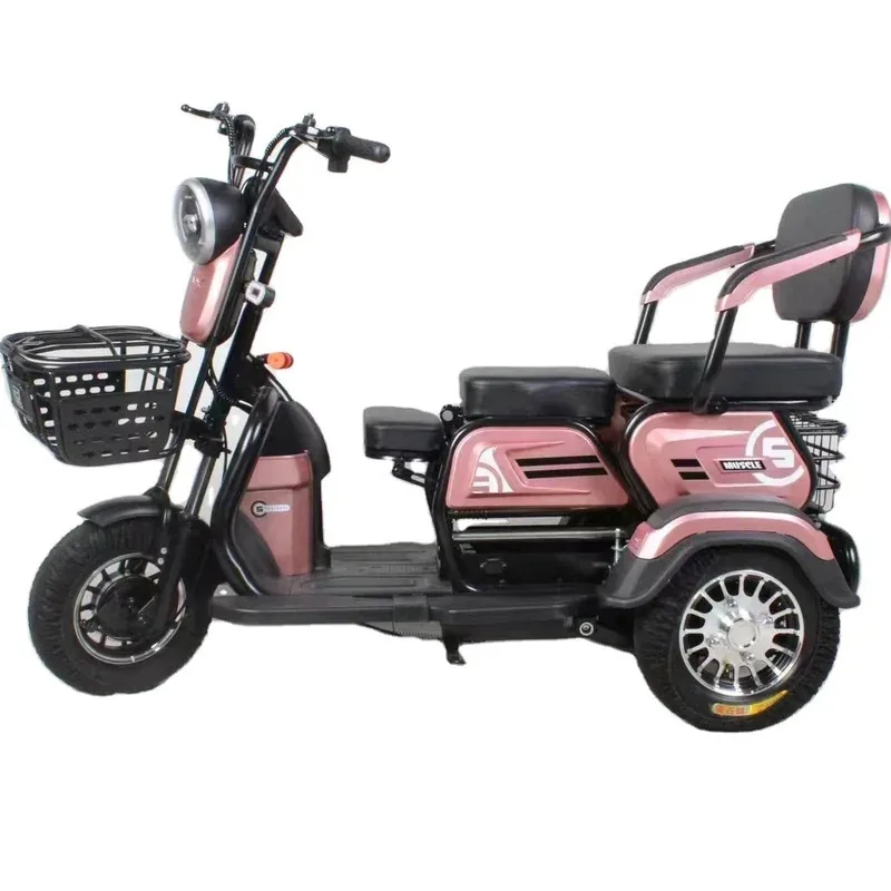 Long Battery Life Highlight Headlights Left and Right Turn signal Tricycle-electric-scoot 48-60V Electric Tricycle