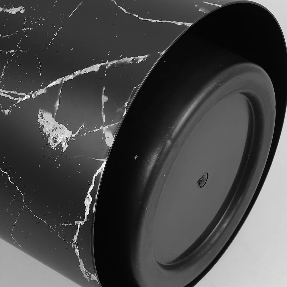 

Marble Pattern Trash Can Large Round Plastic Waste Bin For Home Bathroom Kitchen Bedroom Living Room Garbage Container