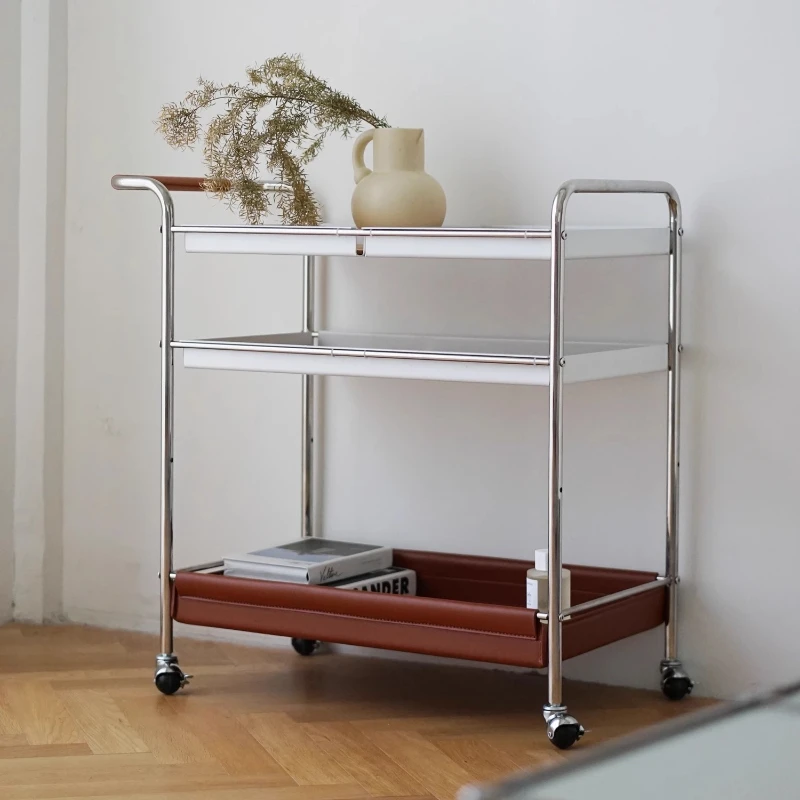 

Hilgai trolley Nordic medieval, stainless steel removable home sofa side table