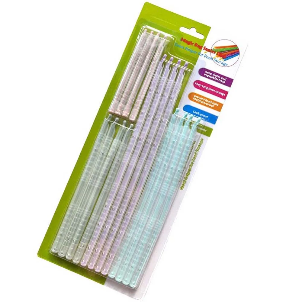 Packaging Sealer Stick Storage Sealer Clip Milk Powder Bag Food Seal Stick Seal Storage Clips Moisture-proof 16Pcs