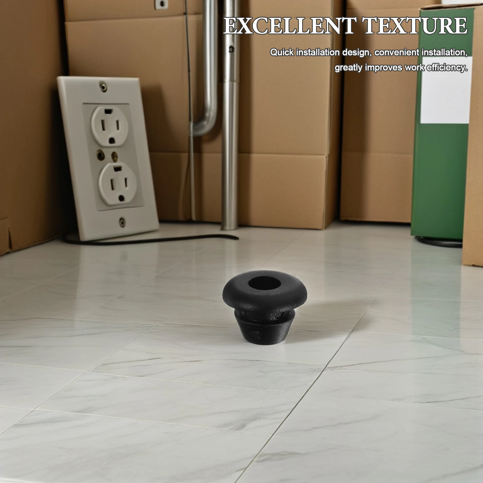 

200pcs Rubber Cable Grommets Round Sealing Plug Drill Hole Wire Protector For Electrical Boxes Automotive Garden Fences Hollow