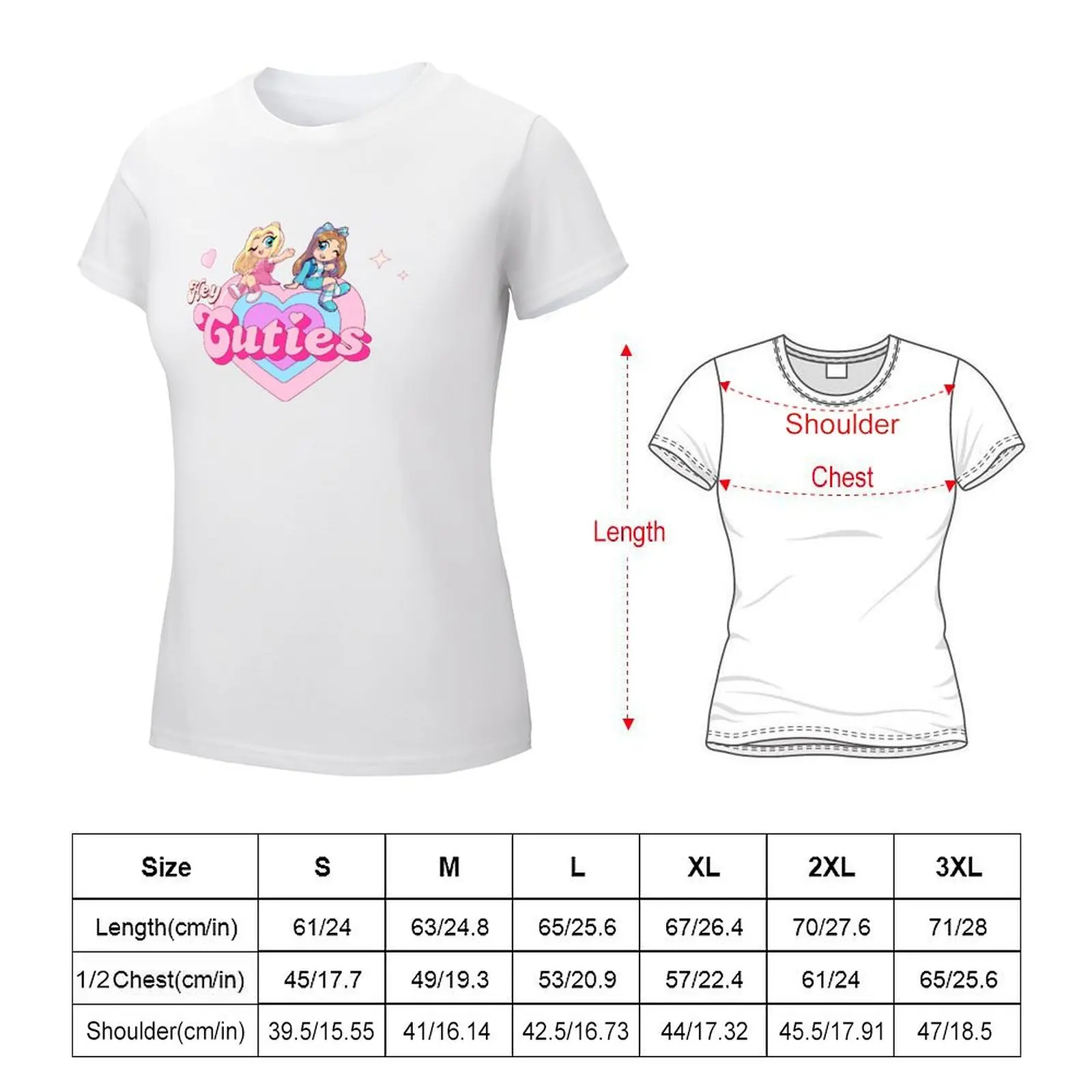 Mackenzie Turner Hey Cuties T-shirt Female clothing kawaii clothes aesthetic clothes t-shirts for Women pack