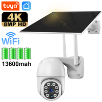 tuya HD wifi Camera Solar PIR Human Detection Night Vision Waterproof Security Video IP Camara 8MP 4K Battery CCTV Monitor