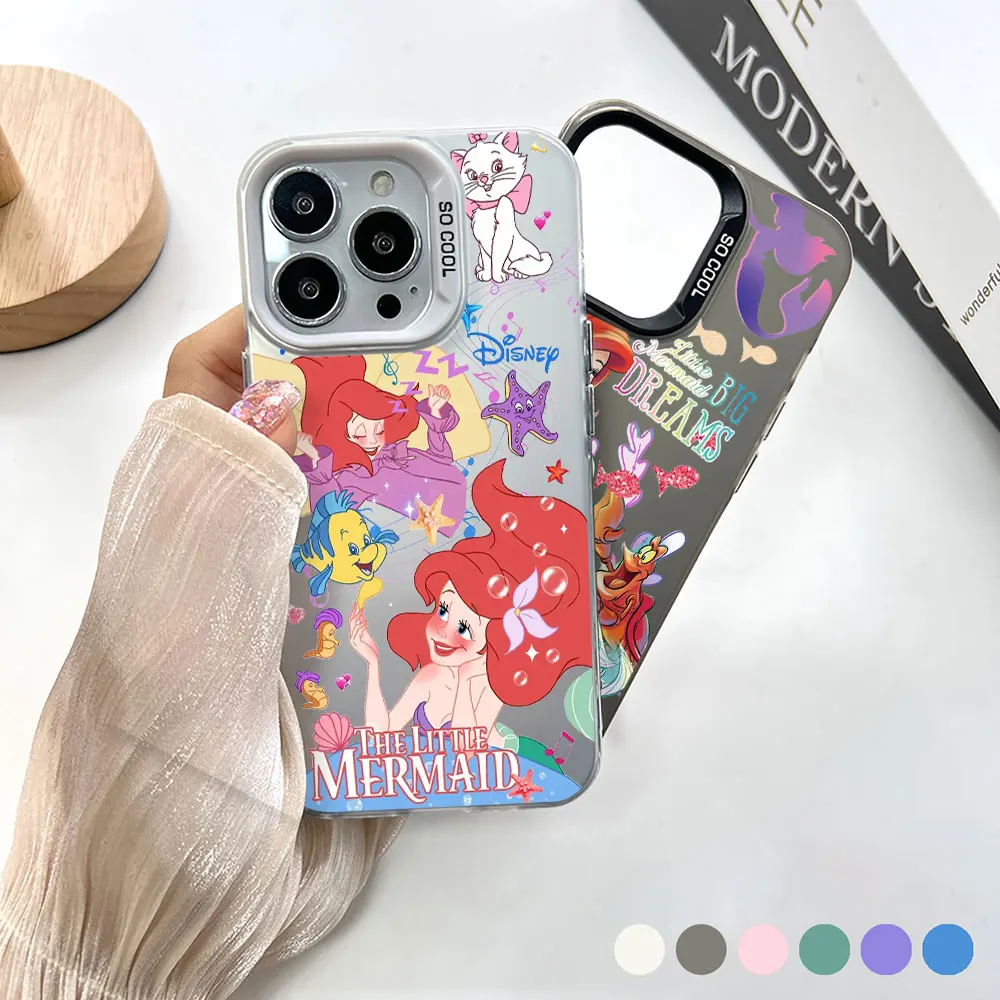 Cartoon The Little Mermaid Ariel Phone Case For Redmi Note 13 12 12R 11 11SE 10 10T 9 9S 8 7 11E 11S 12S 10S Pro Plus Max Cover