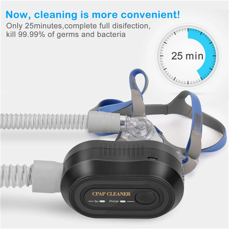 

Mini Portable CPAP Cleaner & Sanitizers Ozone Sterilizer Household APAP BiPAP Mask Tubing Cleaning Solution Ozone Ionizer