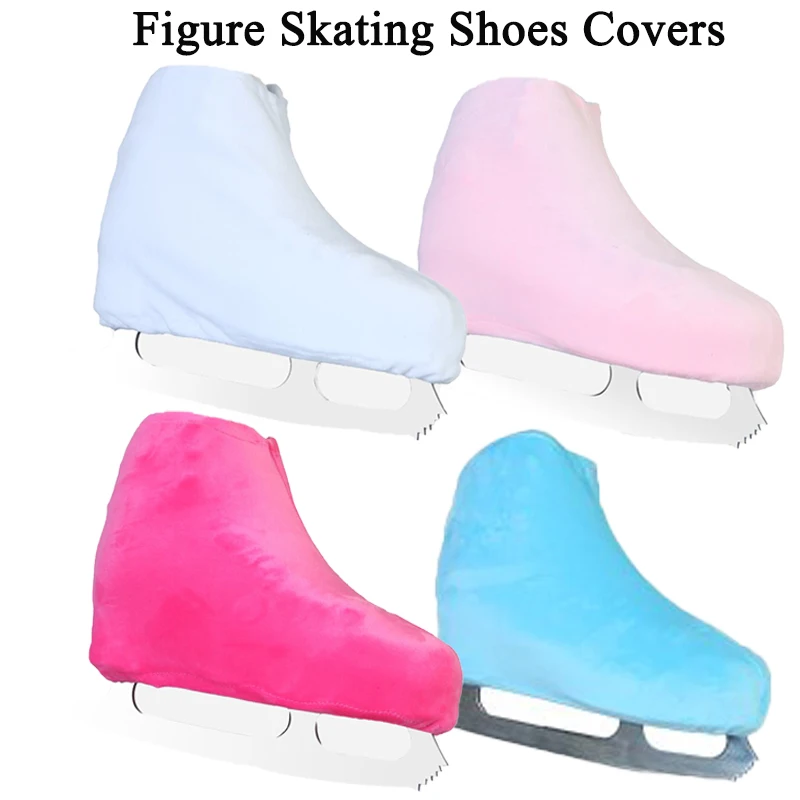 

Многоцветные чехлы для фигурных коньков, велюровые эластичные защитные накладки от грязи для детей и взрослых, одна пара