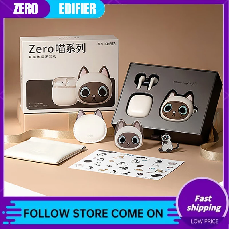 Zero Cat Bluetooth Earphone Wireless Earphones In-Ears Earbuds Cute Kawaii Headphones Headsets Long Endurance For Gril Kid Gifts