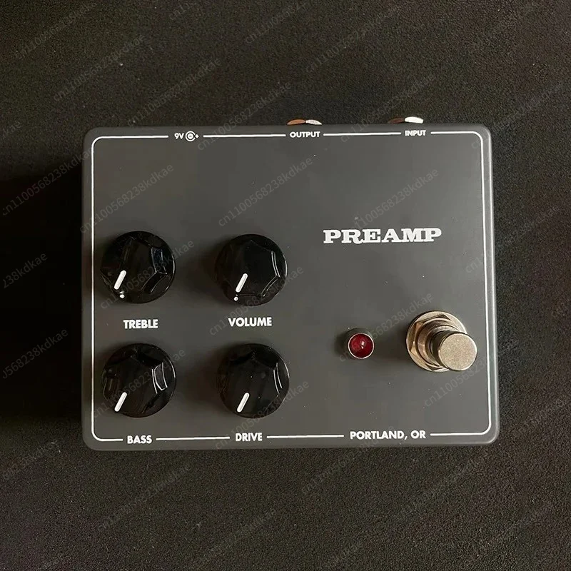 Guitar Preamp Overdrive Effect Pedal, 4‑Knob EQ & Gain Adjustment, True‑Bypass Analog Stompbox Module
