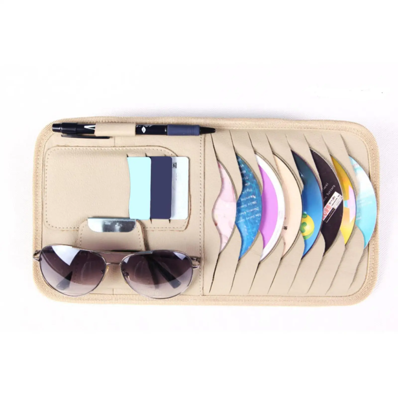 

Car Visor DVD CD Holder with Storage Space 11.8x6.3inch for SUVs and Trucks
