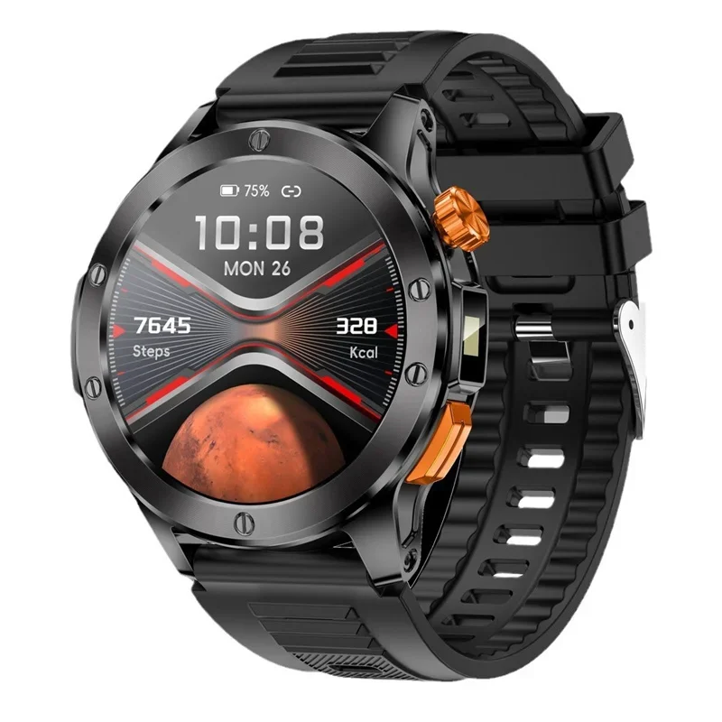 V21 Men's Smart Watch - 1.39inch Screen, Bluetooth Call, AI Voice, LED Flashlight All-round Health Monitoring for Outdoor Sports