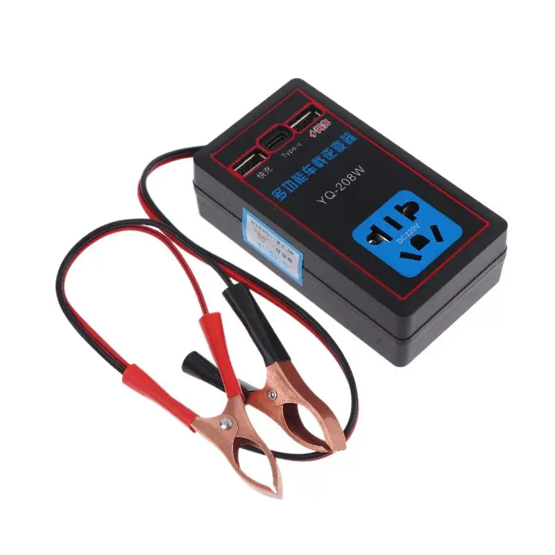 1Pc Car Power Inverter 12V 24V To 110V 220V Converter With USB Port Vehicle Charging Adapter view 6