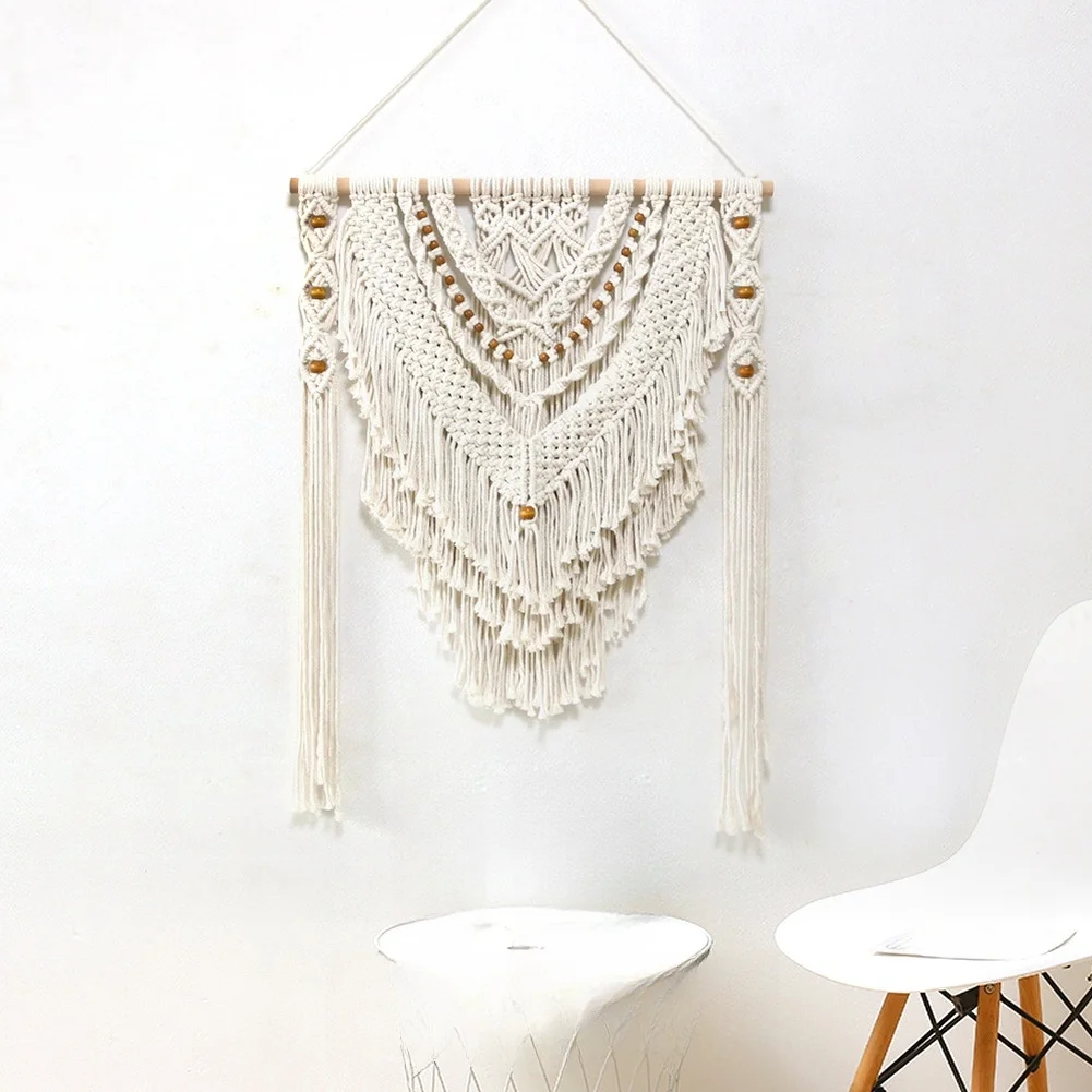 Bohemian Style Wall Hanging Tapestry Made of Cotton Polyester Blend for Living Room Bedroom or Commercial Space