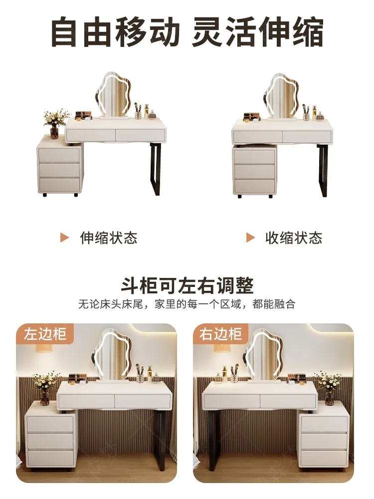 Dresser Solid wood core Simple modern storage cabinet Integrated high-end makeup table