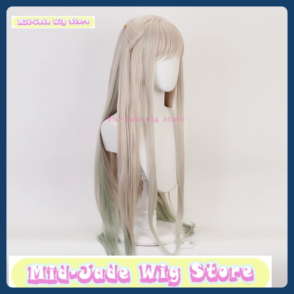 Mid-jade Pruik Winkel Yashiro Nene Cosplay Pruik Anime Game Rollenspel Kostuum Halloween Kostuum Rekwisieten Synthetisch Haar