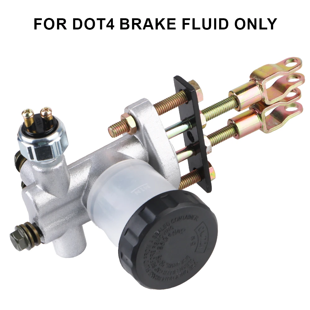 Foot Braking Pump For DOT4 Brake Fluid Hydraulic Brake Master Master Cylinder For 125cc-250cc ATV Go-karts ATV Brake Pump