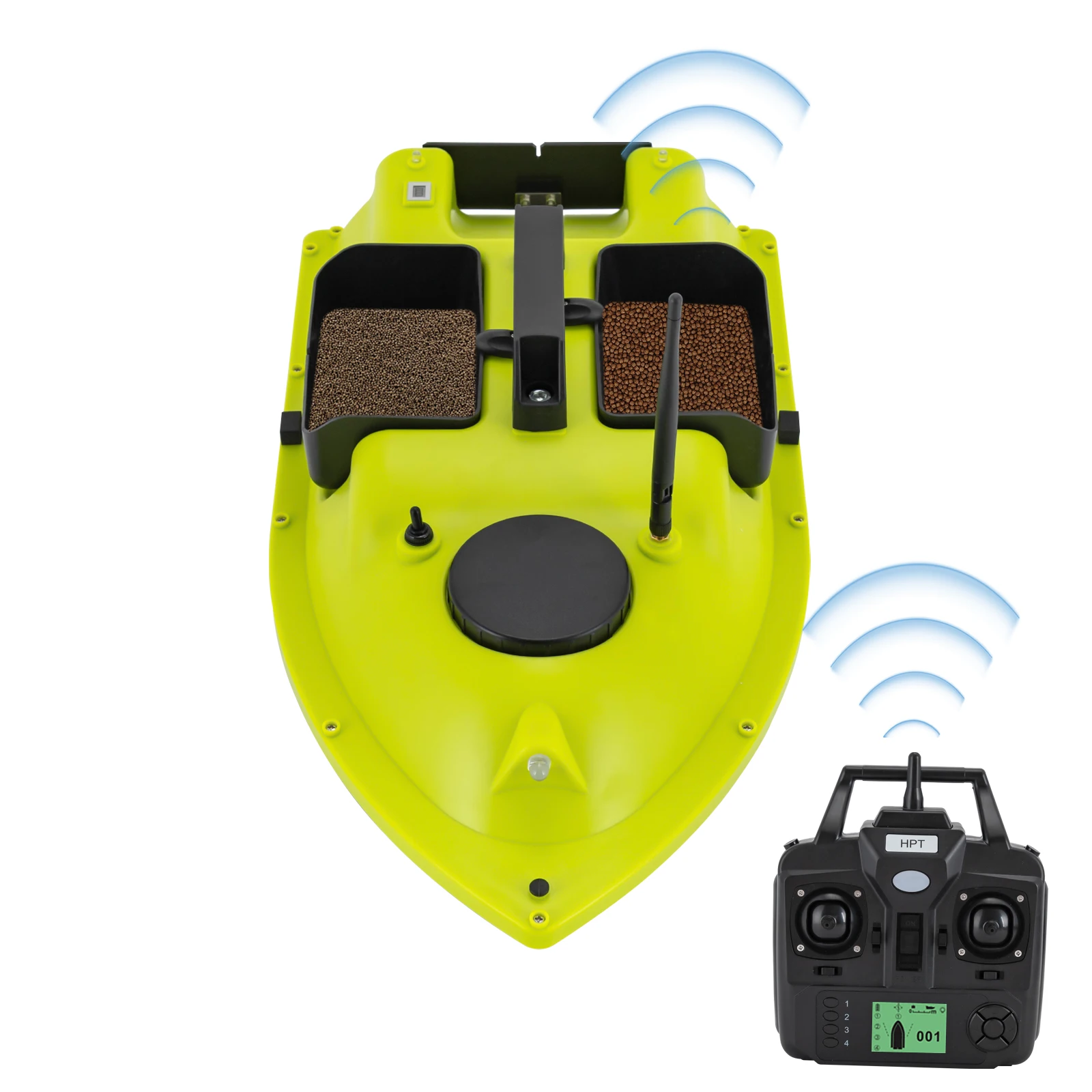 Tragbares Angelköderboot mit Fernbedienung GPS-Signal 2 X 5200 mAh Li-Ionen-Akkus Angelköderboot – Detail 6