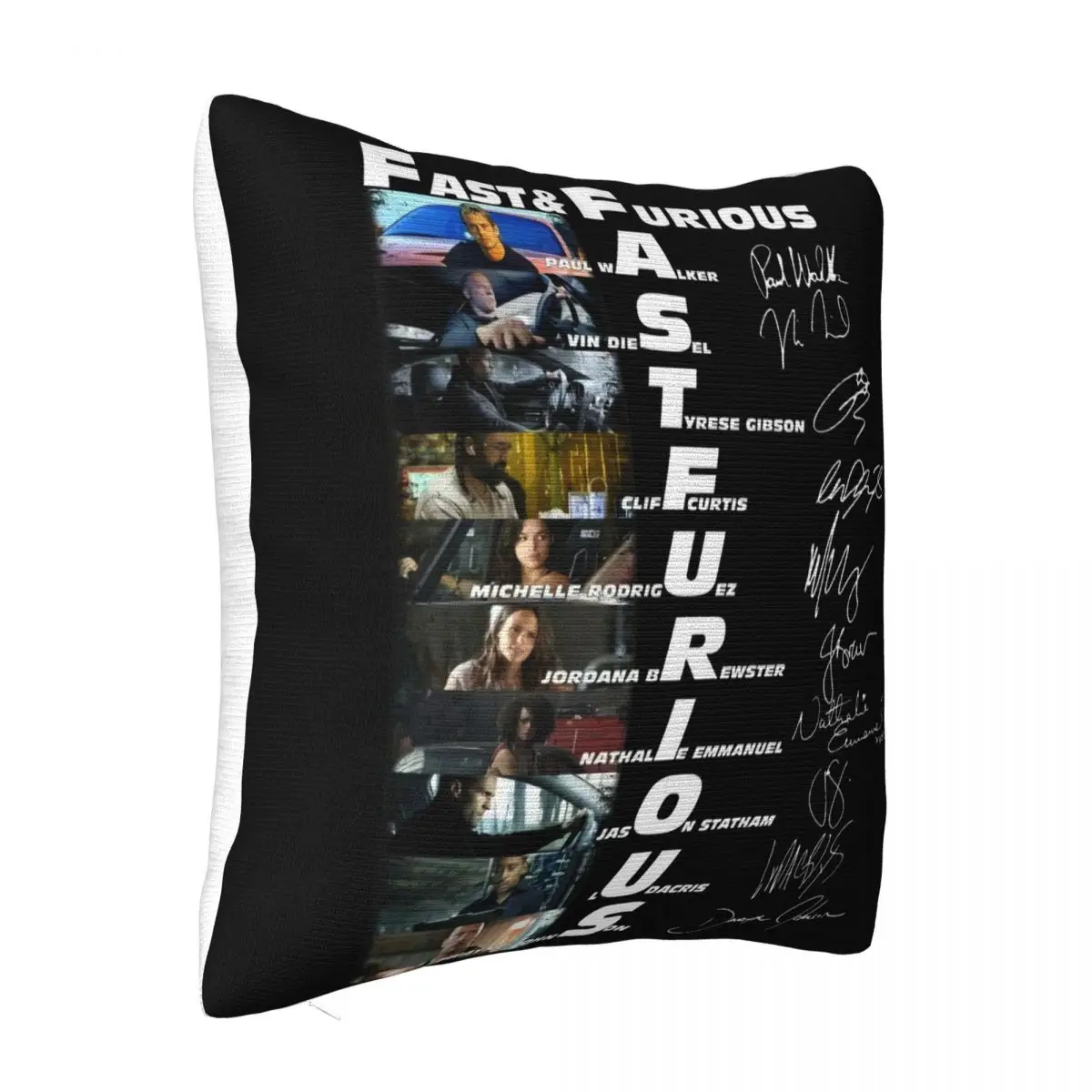 Fast And Furious Thanks For The Memories ' Black Interested Pictures Game Rock Colour Vintage Pillow Case