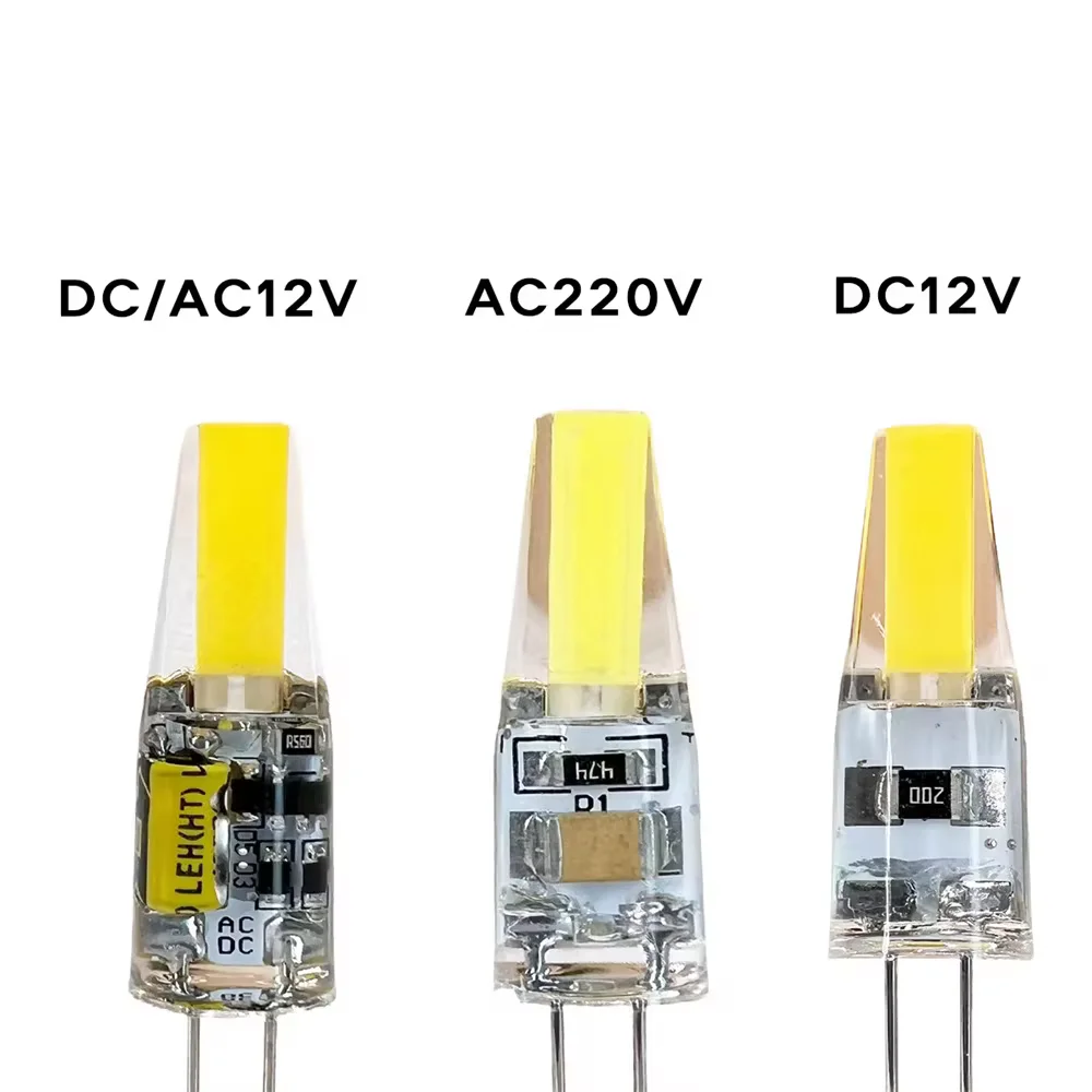 10/20 قطعة صغيرة G4 Led سيليكون مصباح عكس الضوء لمبة 12 فولت إضاءة المنزل Cob أضواء لمبات كول الأبيض الدافئة لأضواء الثريا #4