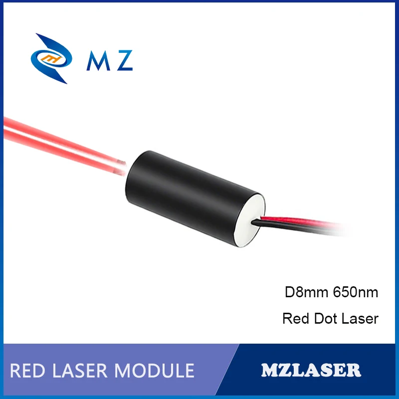 Compact Red Dot Laser Diode Module 650nm D8mm 0.5mW 1mW 5mW 10mW 3V High-Accuracy Industrial Grade Spot Laser for Indication