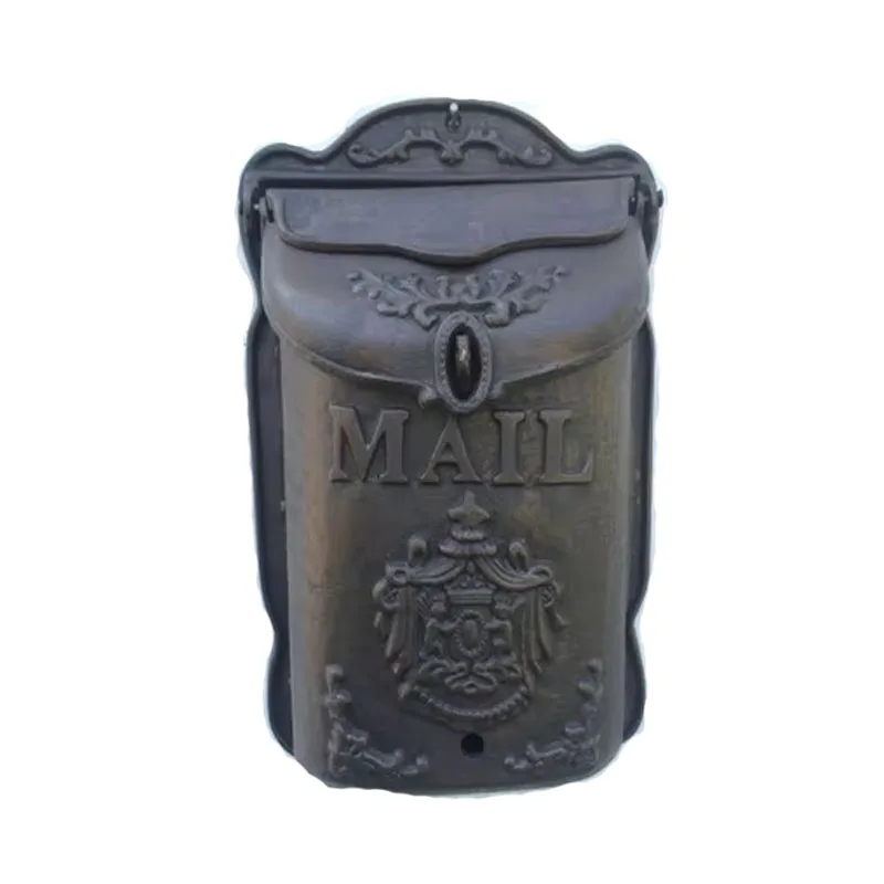 

Сверхмощный настенный чугунный почтовый ящик в сельском стиле, металлический почтовый ящик, газетный почтовый ящик, деревенский почтовый ящик, декор для двора