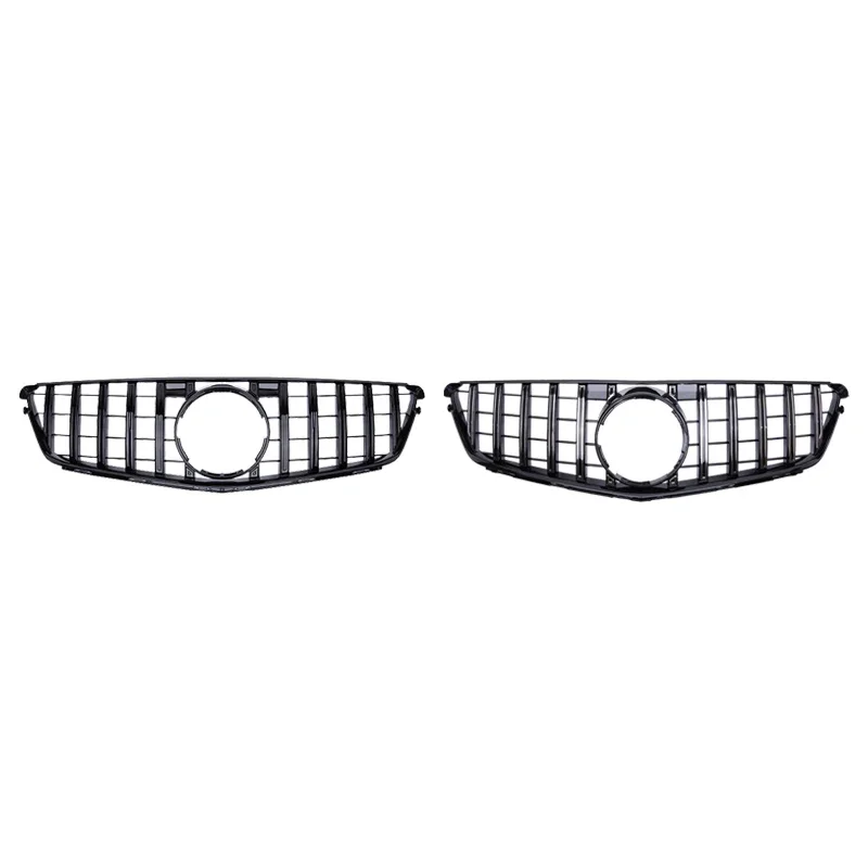 For Mercedes Benz C W204 Sport Racing Grill AMG GT 2007 2008 2009 2010 2011 2012 2013 2014 Facelift Front Bumper Grille  view 4