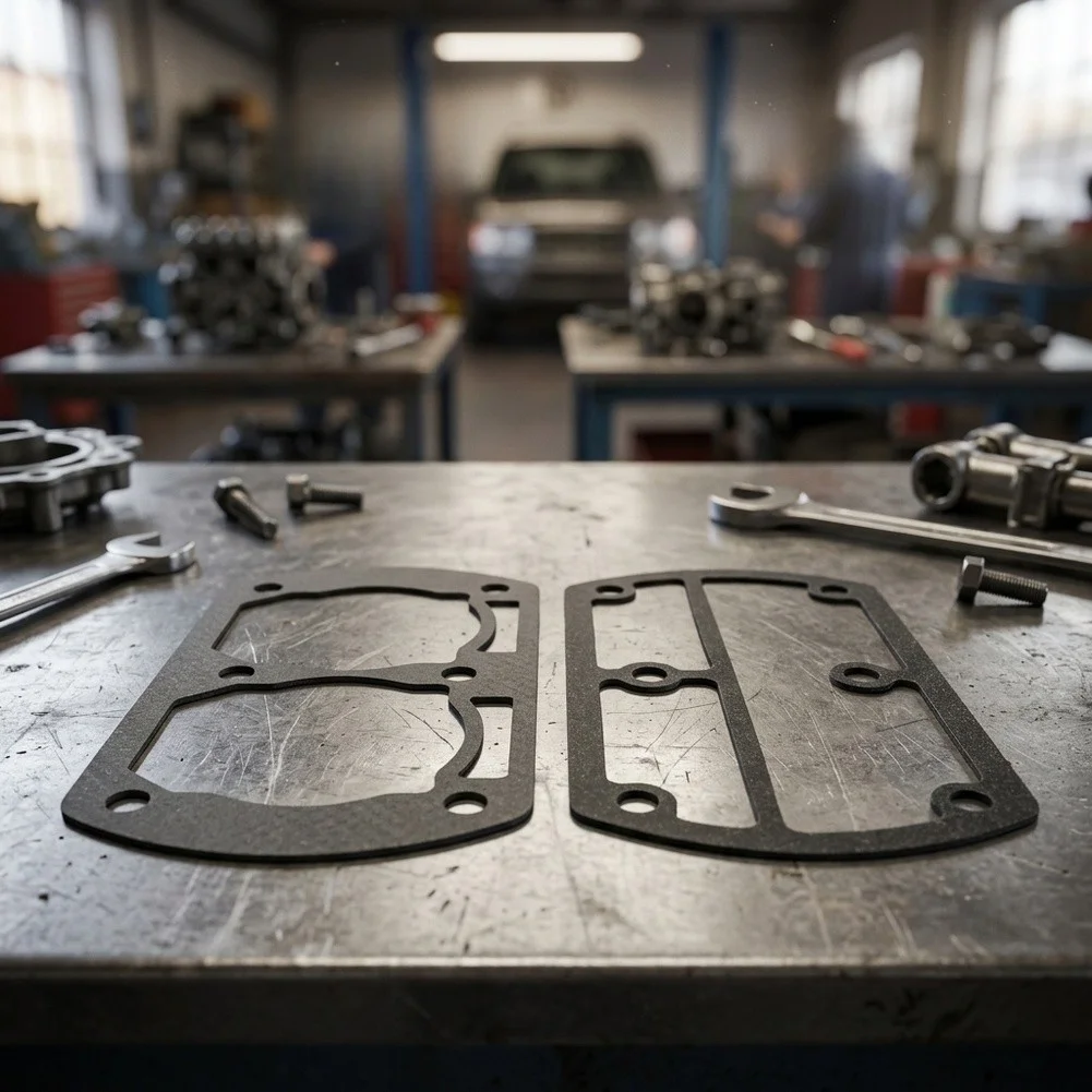 SS4 Head Gasket SS3 Valve Plate High Pressure Resistance Anti Deformation Design Air Compressor Gasket Set Pump Replacement Part