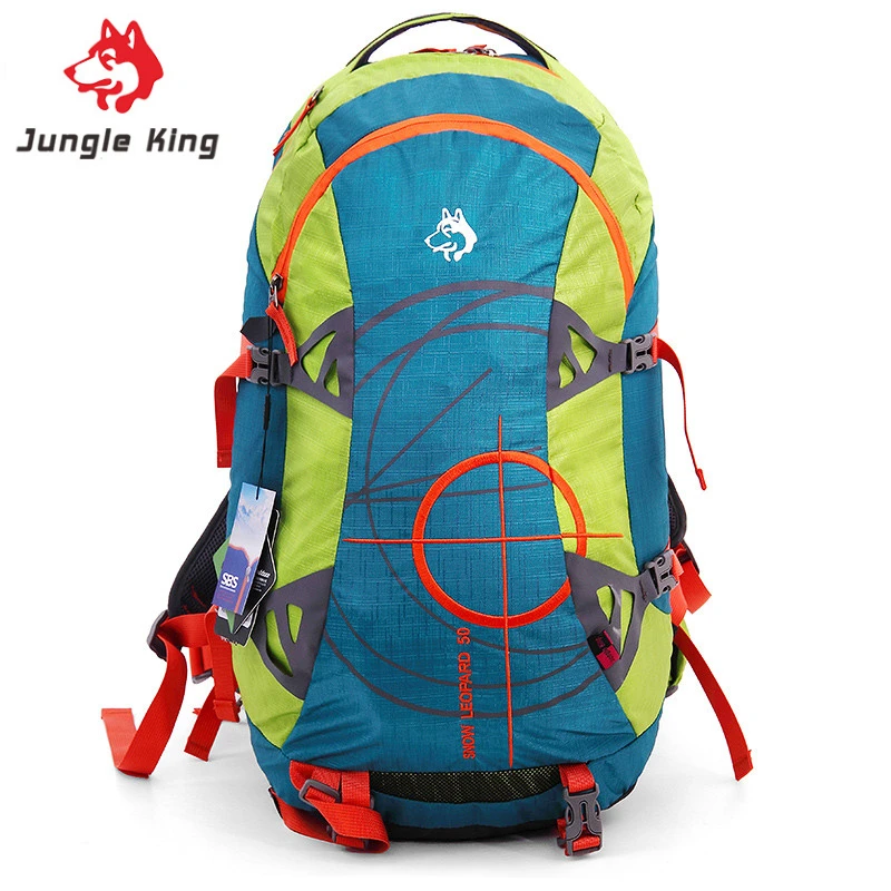 

JUNGLE KING CY1133 New 50L Outdoor Large Capacity Backpack Hiking Unisex Mountaineering Bag Nylon Rip Resistant Fabric Camping