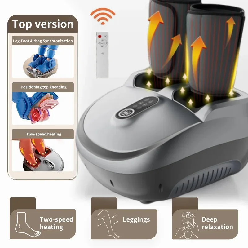 

Jinkairui Electric Foot Massager Soothing Shiatsu Foot Massage with Adjustable Air Pressure Heat, Relieves Relexation