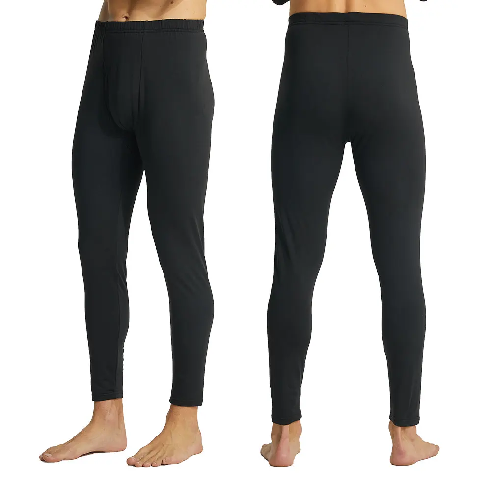 2 Pack Mens Thermal Pants Underwear for Men Bottoms Long Johns Base Layer for Cold Weather Athletic Thermal Pants Soft Tights