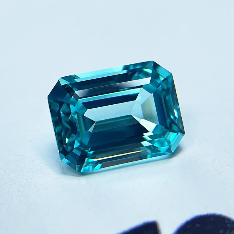 Lab Grown Paraiba Emerald Cut Top Quality Charms Selectable AGL Certificate beads for DIY Jewelry Making Bracelet Main Materials