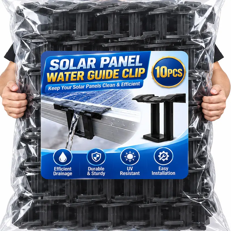30/32/35/40mm Solar Panel Drainage Clips Photovoltaic Modules Cleaning Clip Water Drain Clips Auto Remove Stagnant Water Clamp