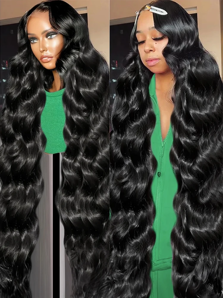 42 40 Inch 13x6 HD Lace Frontal Human Hair Wig Brazilian 13x4 Body Wave Human Hair Wigs 360 Full Lace Wig Human Hair Pre Plucked