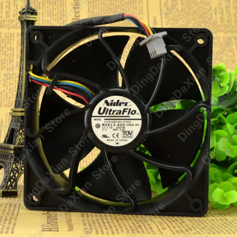 

X 1PCS For Nidec V12E12BSB5-07A02 | 12V 3.0A | 12CM | Industrial Chassis Cooling Fan