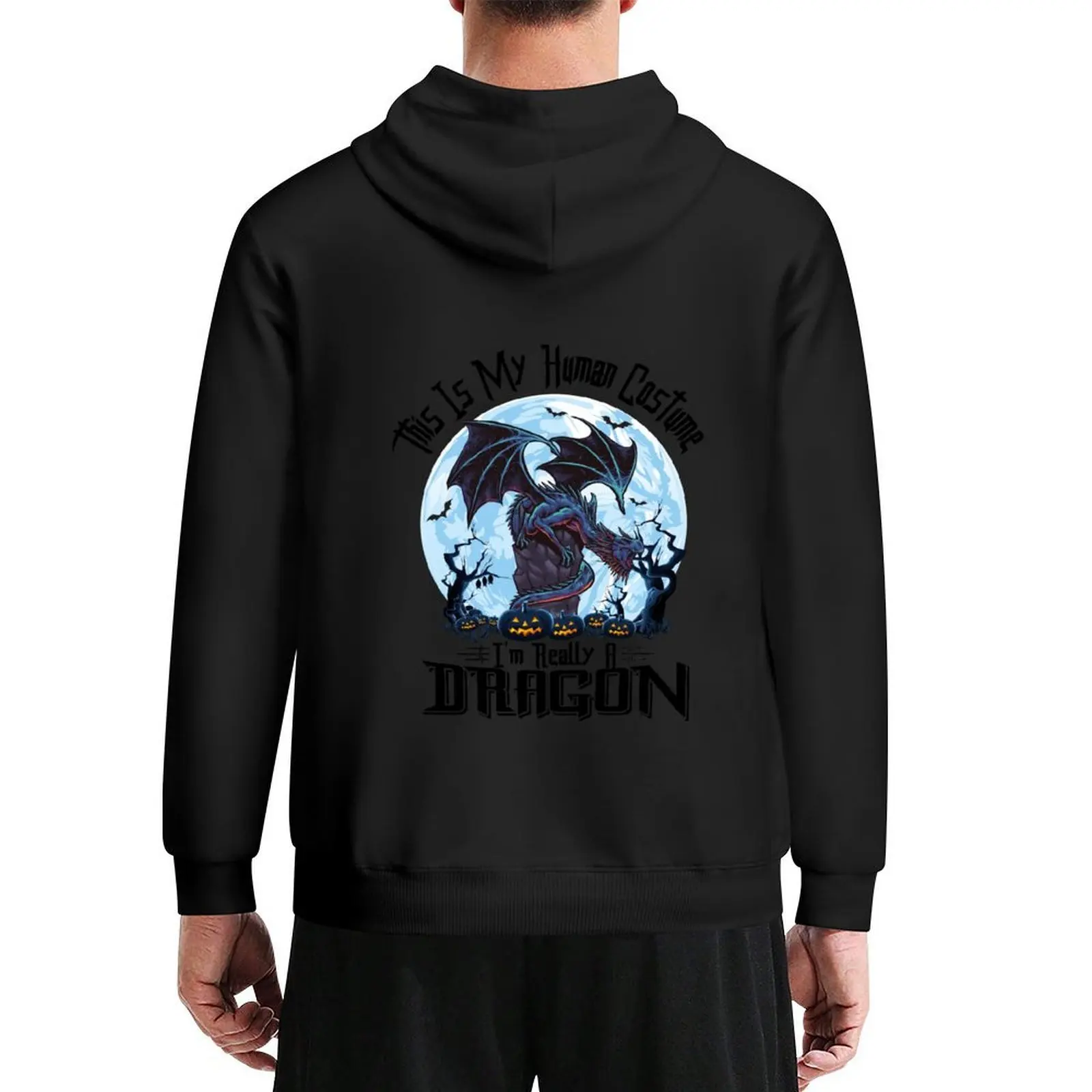 

This Is My Human Costume I'm Really a Dragon Hoodie men wear winter clothes aesthetic clothing man hoodie