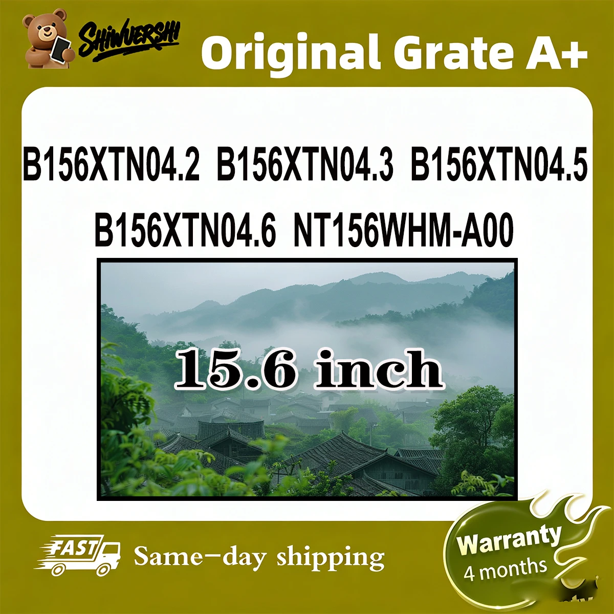 

Новая оригинальная тонкая ЖК-панель для ноутбука A+ 15.6 дюймов B156XTN04.2 B156XTN04.3 B156XTN04.5 B156XTN04.6 NT156WHM A00