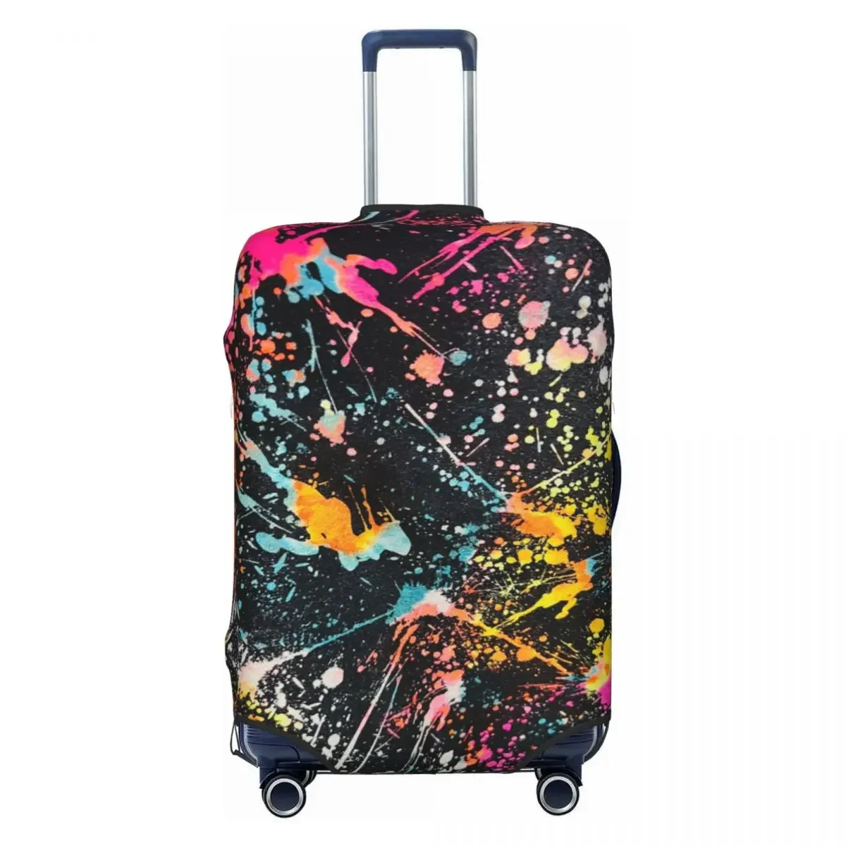 Custom Abstract Graffiti Street Art Luggage Cover Protector Cute Colorful Camouflage Travel Suitcase Covers for 18-32 Inch