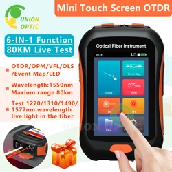 2023 Mini OTDR NK2800 Active Fiber 1550nm Fiber Optic Reflectometer VFL OLS OPM Event map 20dB 80Km Fiber Cable Ethernet Tester