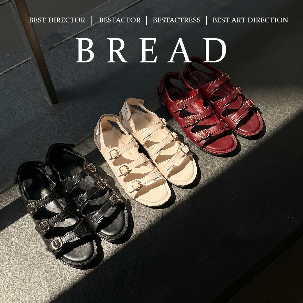 

2026 new summer women sandals natural leather 22-25cm cowhide+sheepskin+pigskin back-strap buckle low heel women shoes fashion