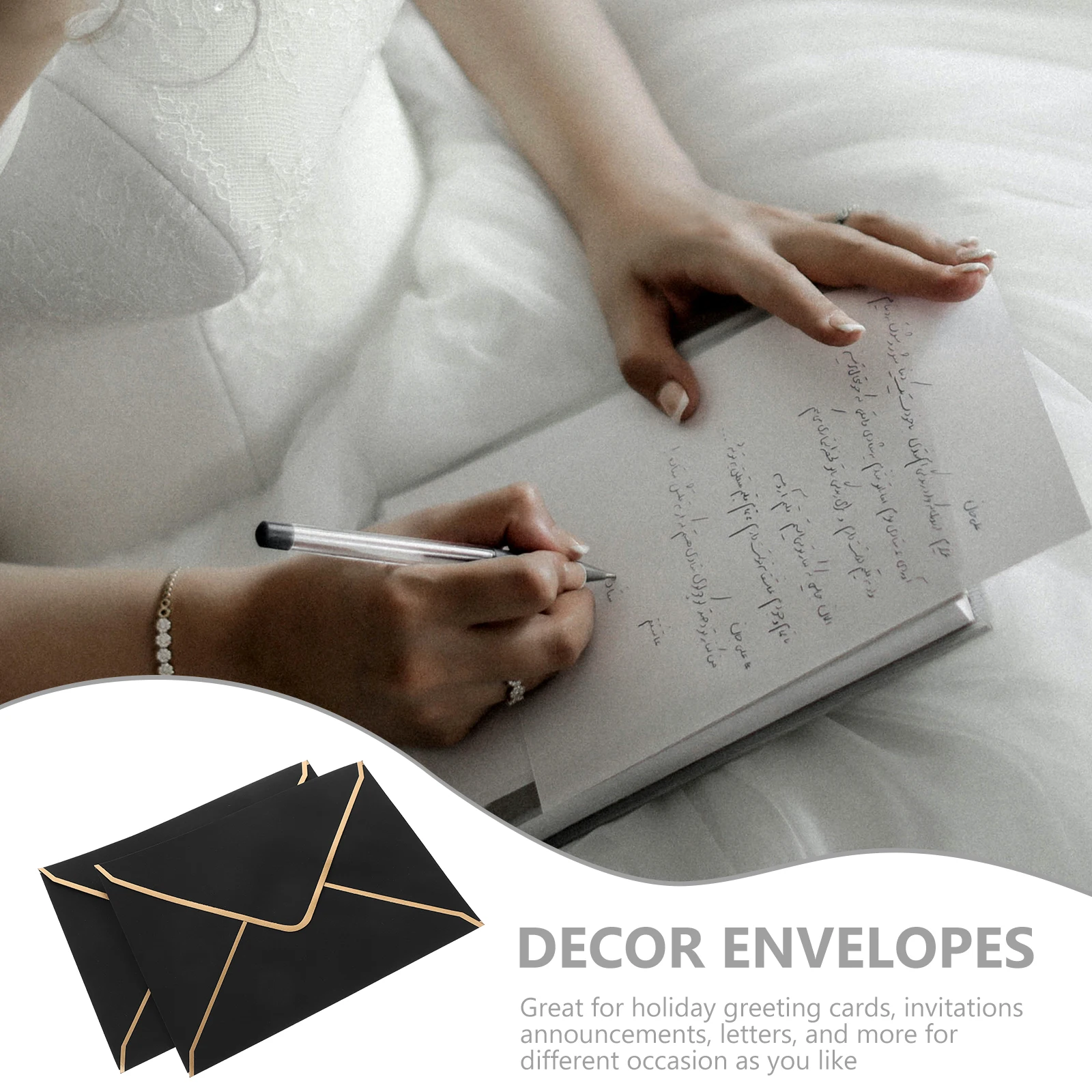 10Pcs Simple Style Envelopes for Letters Cards Invitations Paper Material Retro Design Letter Paper Cover