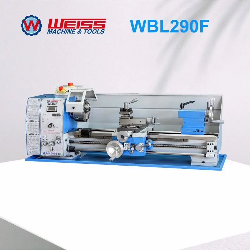 WEISS WBL290F Metal Lathe Bench Lathe with 1.5KW brushless DC motor, D1-4 Spindle with 38mm Spindle Bore, 160mm 3 jaw chuck