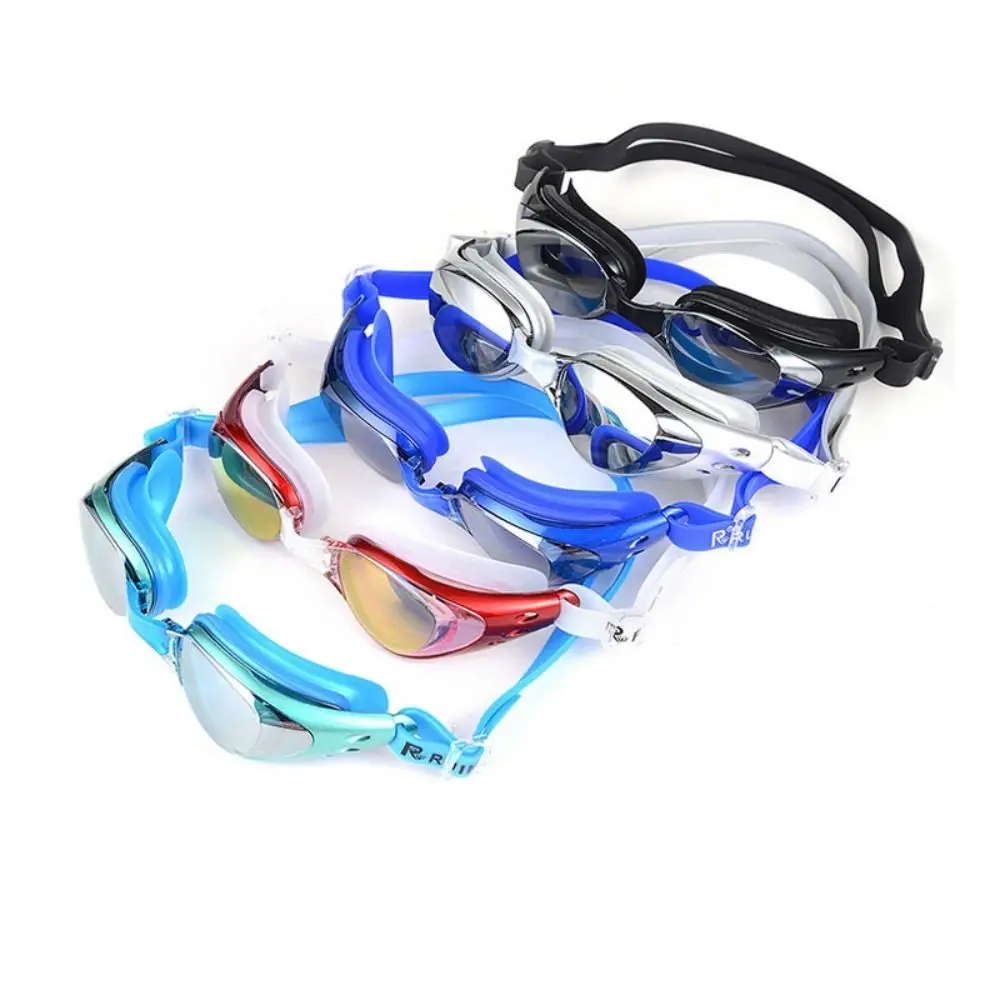 Anti Fog Lens Swimming Goggles Professional Adjustable Waterproof Swim Eyewear Silicone Ultralight Diving Eyewear For Swimming