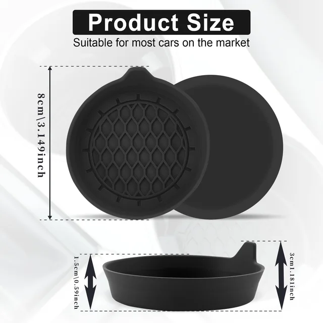 New Car Cup Holder Coaster Silicone Cup Holder Insert Universal Non-Slip Cup Holders Car Accessories Interior Silent Cup Pad 6 New Car Cup Holder Coaster Silicone Cup Holder Insert Universal Non-Slip Cup Holders Car Accessories Interior Silent Cup Pad 6